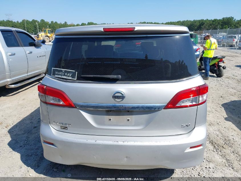 2011 Nissan Quest Sv VIN: JN8AE2KP7B9004772 Lot: 43152435