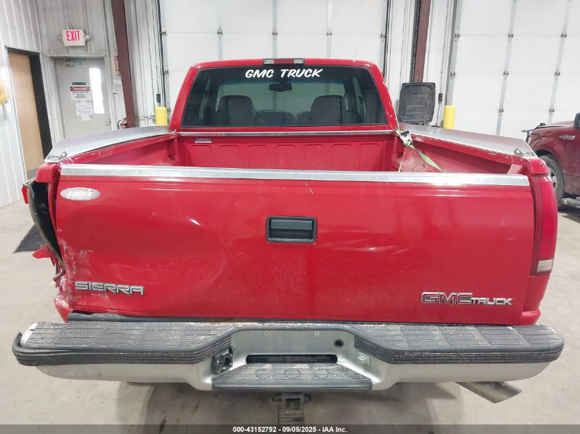 1997 GMC Sierra 1500 Sl Wideside VIN: 2GTEK19R9V1556083 Lot: 43152792