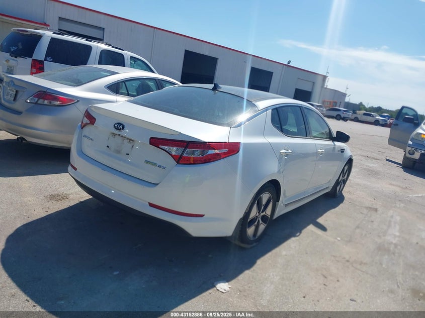 Vin: knagm4adxd5047604, lot: 43647238, kia optima hybrid ex 20134