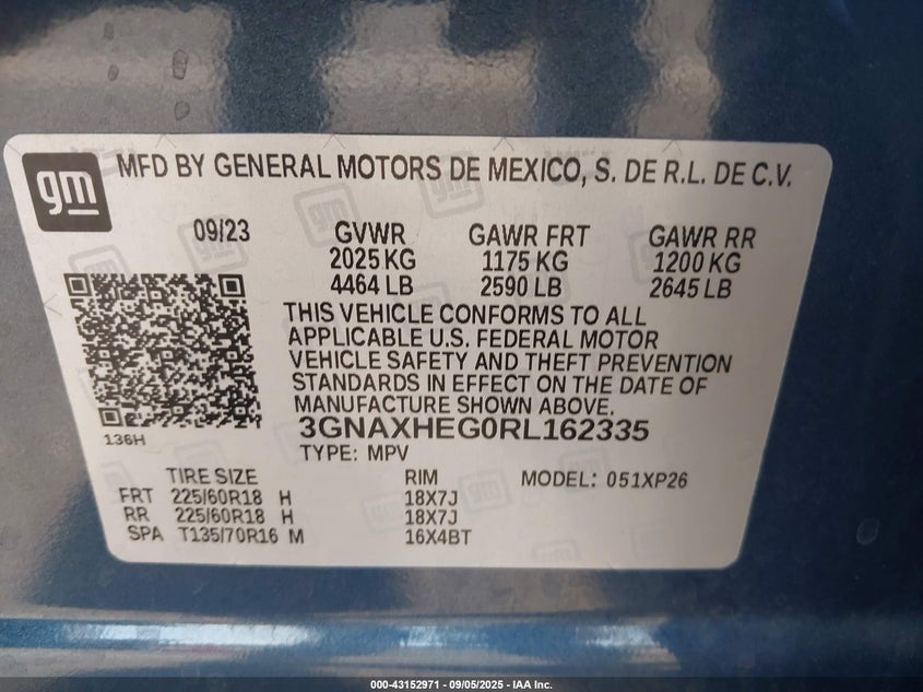 2024 CHEVROLET EQUINOX FWD LS - 3GNAXHEG0RL162335