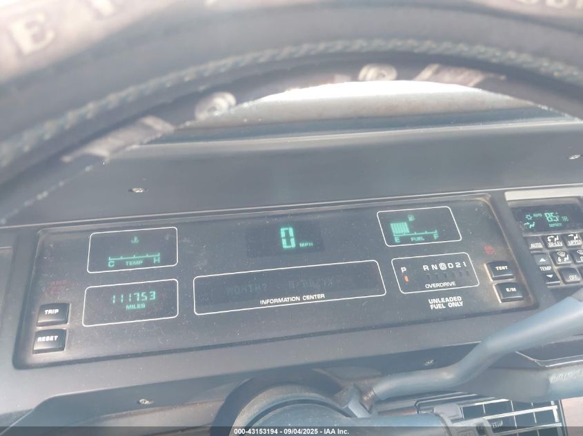 1992 Oldsmobile 98 Regency Elite VIN: 1G3CW53L4N4308917 Lot: 43153194