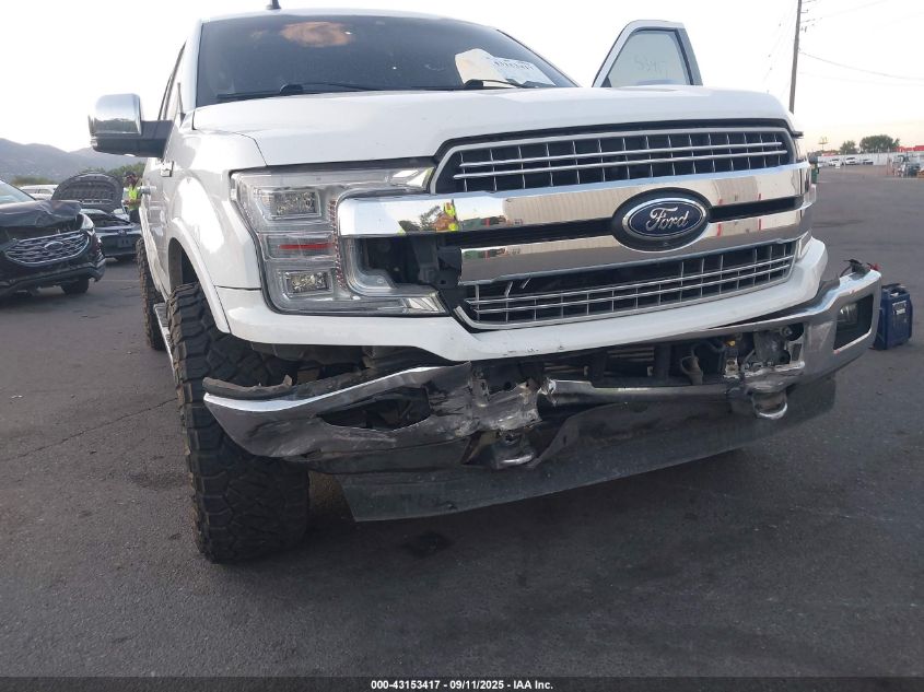 2020 Ford F-150 Lariat VIN: 1FTEW1EP8LFA42952 Lot: 43153417