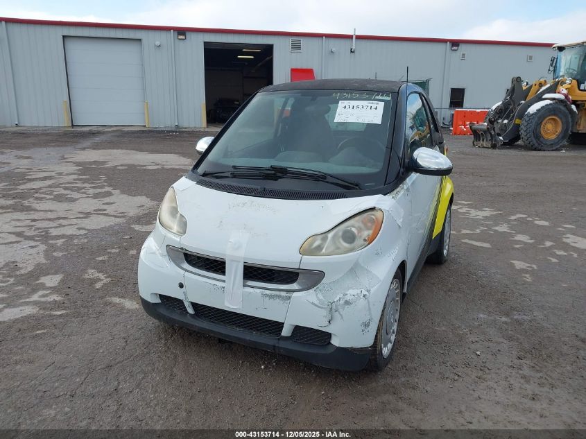 2010 Smart Fortwo Passion/Pure VIN: WMEEJ3BA7AK370931 Lot: 43153714