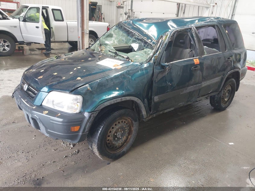 1998 Honda Cr-V Lx green other gasoline JHLRD284XWC006218 photo #3
