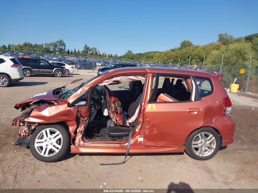 2008 Honda Fit Sport VIN: JHMGD37628S067194 Lot: 43154256