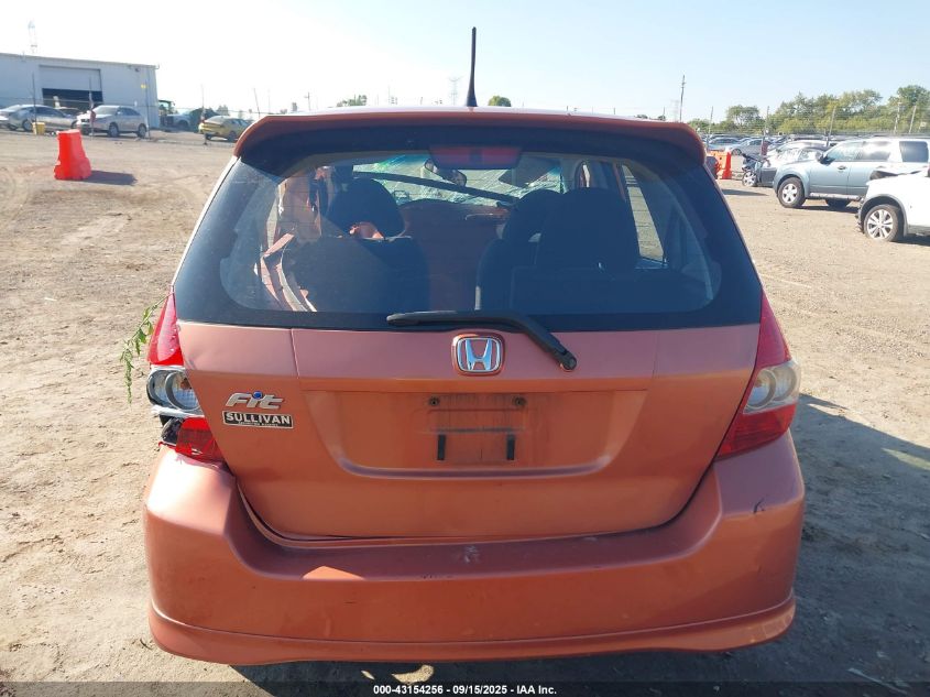 2008 Honda Fit Sport VIN: JHMGD37628S067194 Lot: 43154256