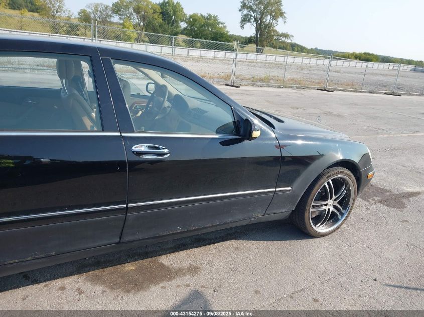 2001 Mercedes-Benz S 500 VIN: WDBNG75J81A135426 Lot: 43154275