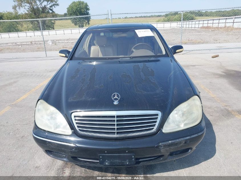 2001 Mercedes-Benz S 500 VIN: WDBNG75J81A135426 Lot: 43154275