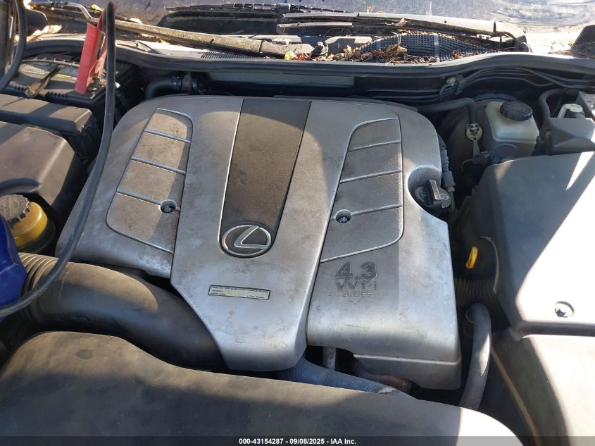 2003 Lexus Ls 430 VIN: JTHBN30F030102109 Lot: 43154287