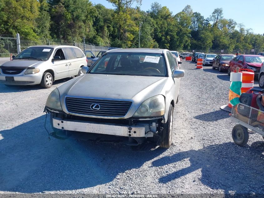 2003 Lexus Ls 430 VIN: JTHBN30F030102109 Lot: 43154287