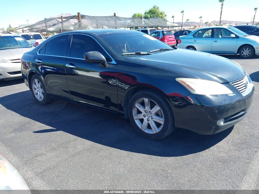 2007 Lexus Es 350 black sedan gasoline JTHBJ46G772066415 photo #1