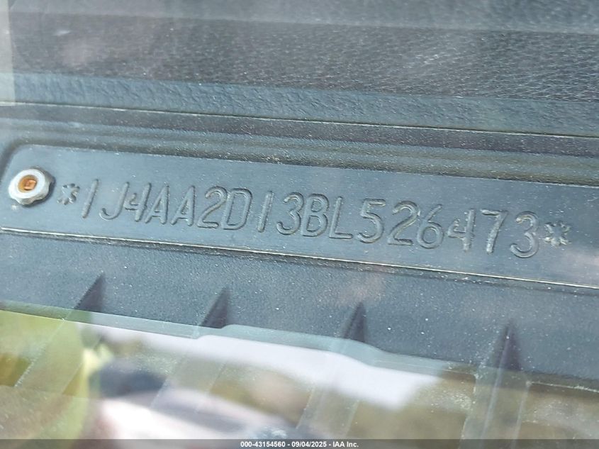 2011 Jeep Wrangler Sport VIN: 1J4AA2D13BL526473 Lot: 43154560