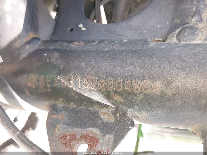 2014 Kawasaki Ex300 B VIN: JKAEX8B18EA004864 Lot: 43154642