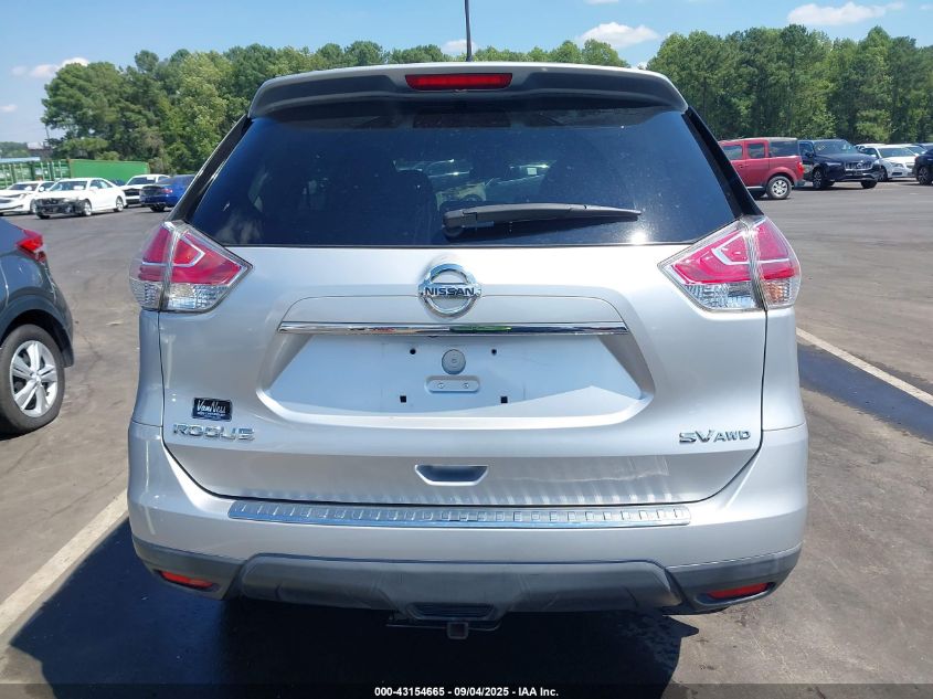 2016 Nissan Rogue Sv VIN: KNMAT2MV0GP650669 Lot: 43154665