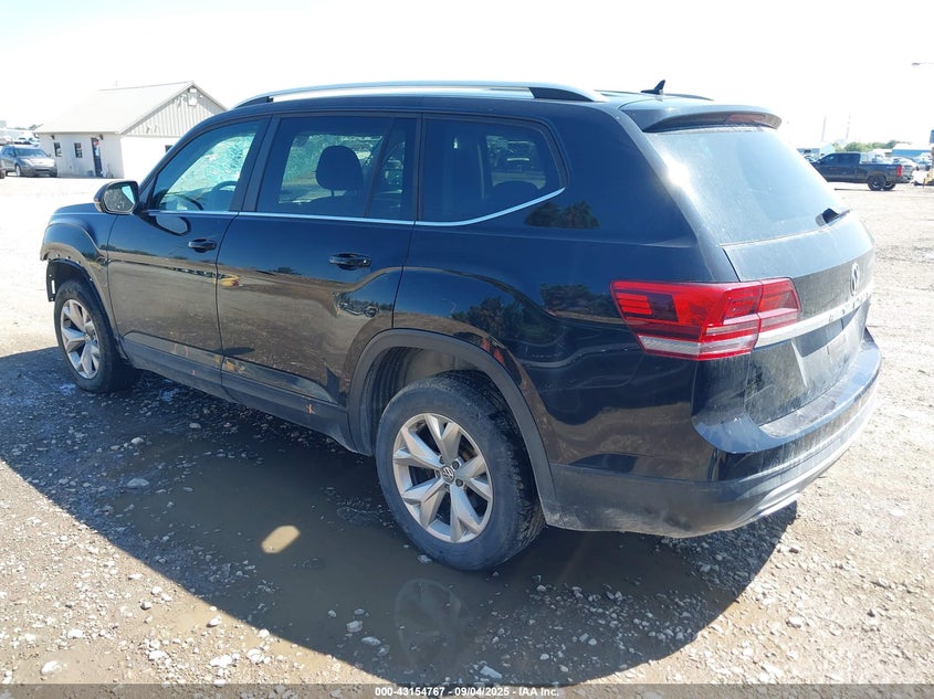 2018 Volkswagen Atlas 3.6L V6 Launch Edition black suv gasoline 1V2HR2CA4JC502310 photo #4