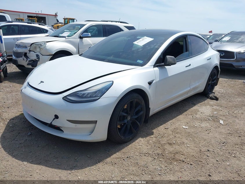 2019 Tesla Model 3 Long Range/Performance white sedan electric 5YJ3E1EB3KF387050 photo #3