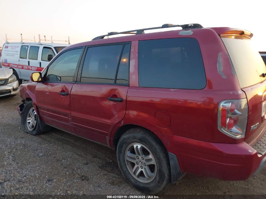 2004 Honda Pilot Ex VIN: 5FNYF18464B002552 Lot: 43155119