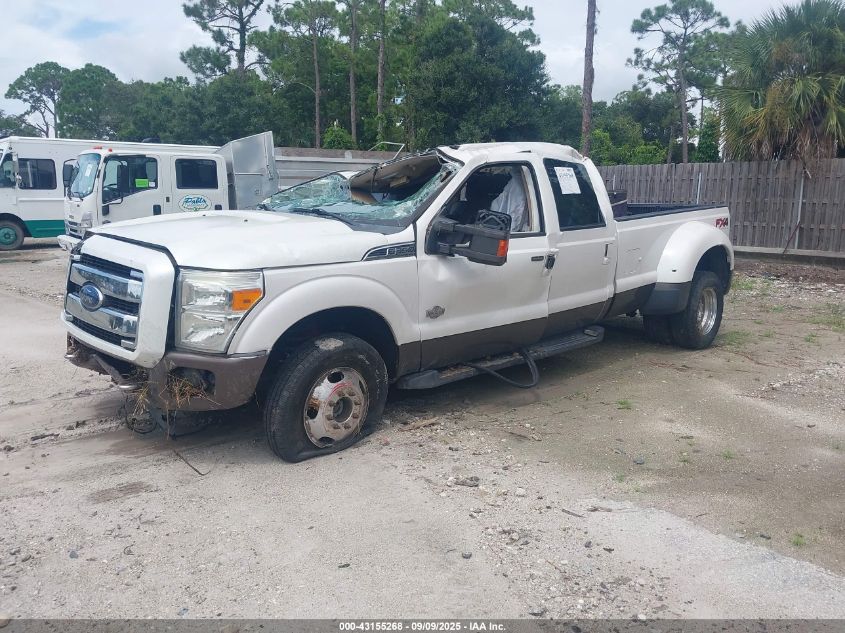 2015 Ford F-350 Lariat white truck diesel 1FT8W3DT4FEB92932 photo #3