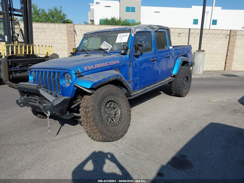 Vin: 1c6hjtag0ml576583, lot: 43649853, jeep gladiator sport s 4x4 20212