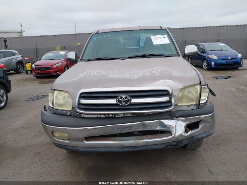 2002 Toyota Tundra Sr5 V8 VIN: 5TBBT44152S238851 Lot: 43155700