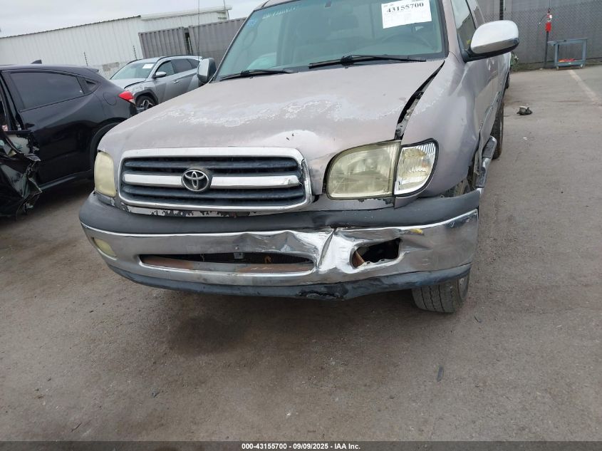 2002 Toyota Tundra Sr5 V8 VIN: 5TBBT44152S238851 Lot: 43155700