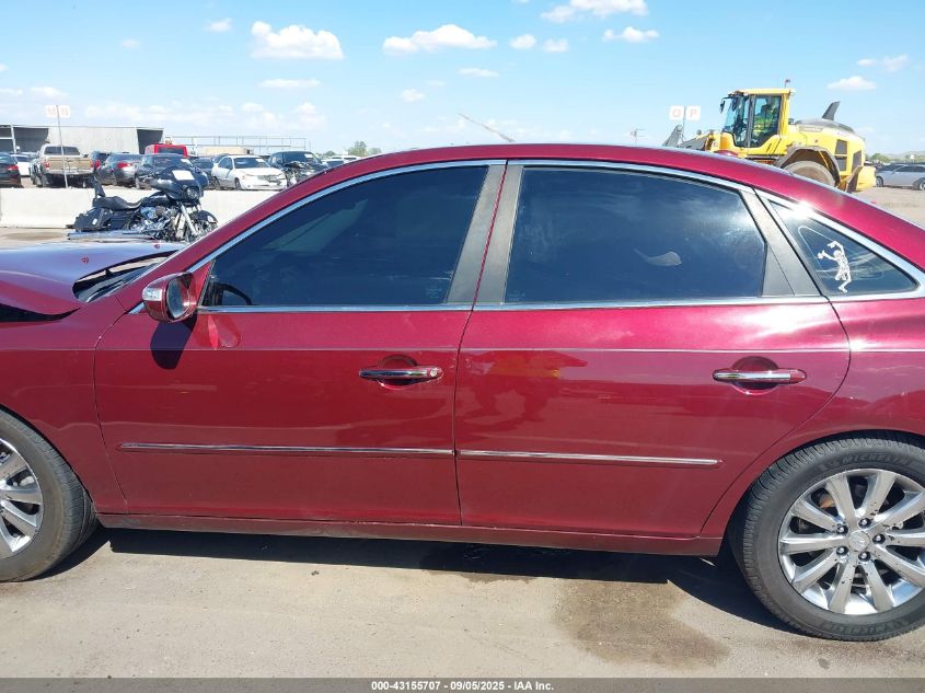 2009 Hyundai Azera Limited VIN: KMHFC46F19A344282 Lot: 43155707