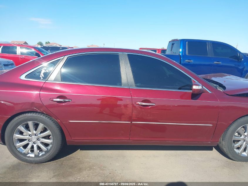 2009 Hyundai Azera Limited VIN: KMHFC46F19A344282 Lot: 43155707