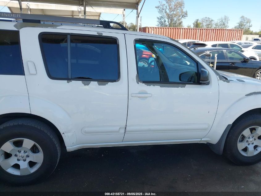 2005 Nissan Pathfinder Xe VIN: 5N1AR18U55C756450 Lot: 43155721