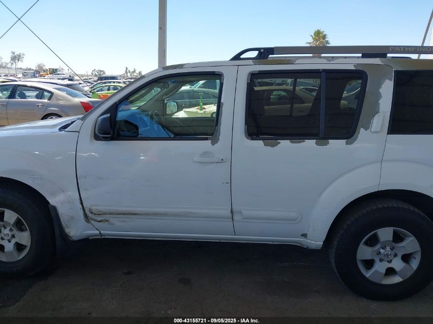 2005 Nissan Pathfinder Xe VIN: 5N1AR18U55C756450 Lot: 43155721