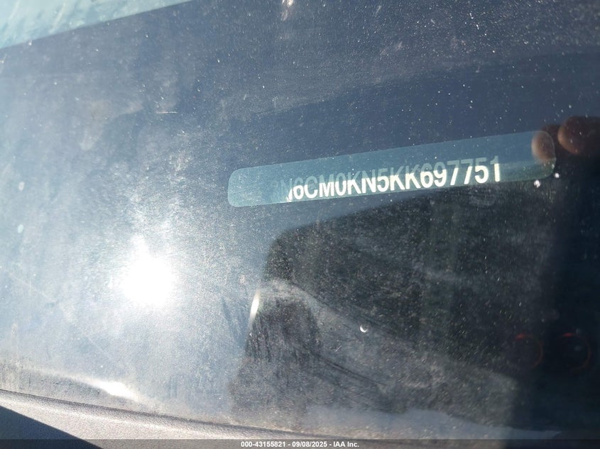 2019 NISSAN NV200 SV 3N6CM0KN5KK697751