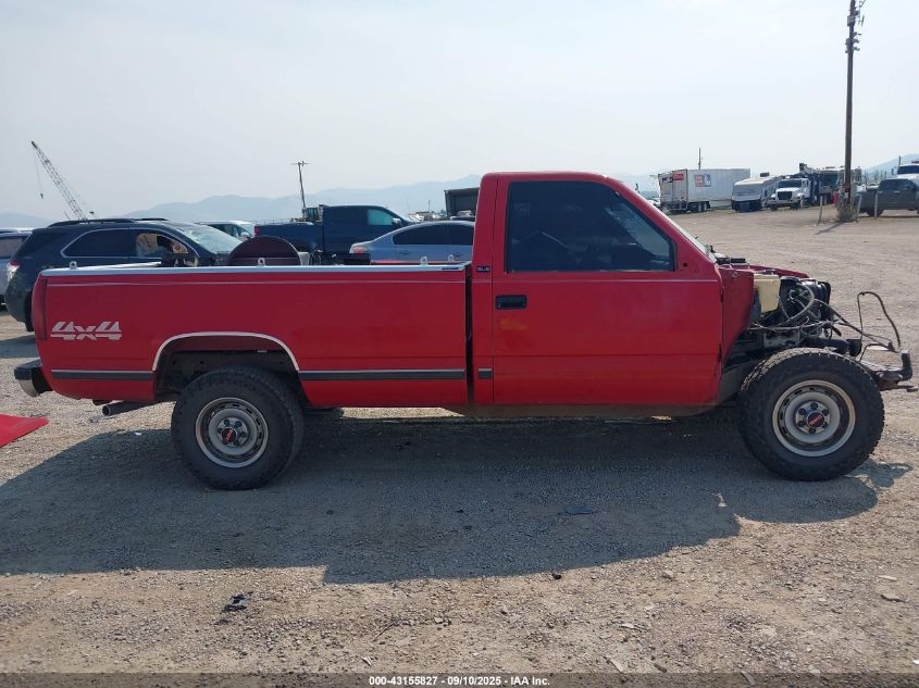 1992 GMC Sierra K2500 VIN: 1GTFK24K7NZ529055 Lot: 43155827