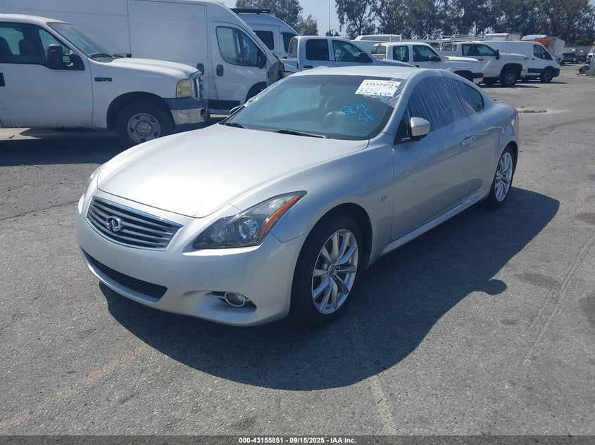 Vin: jn1cv6ekxem111850, lot: 43650203, infiniti q60 journey 20142