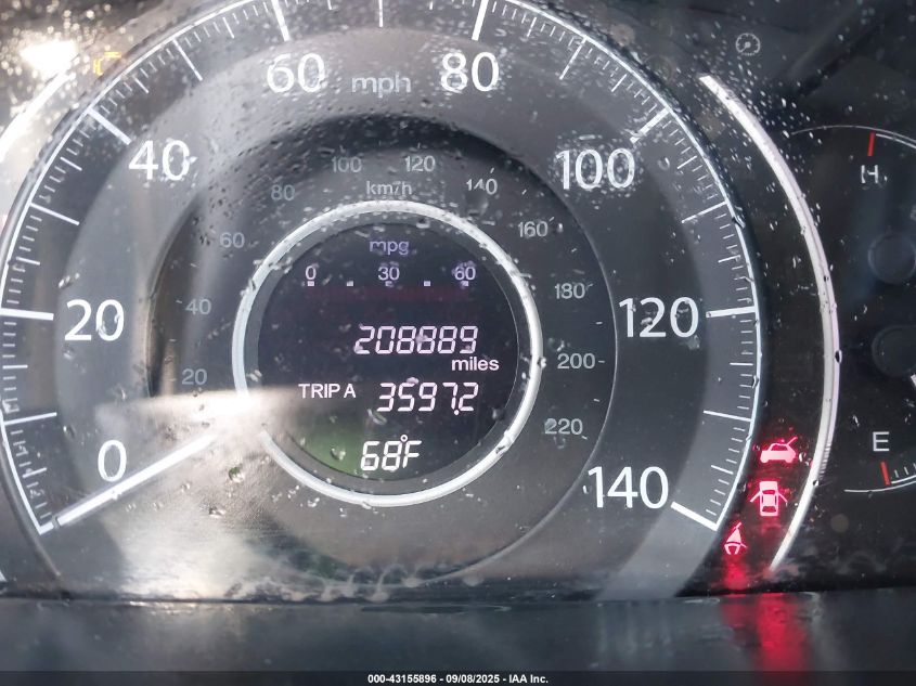 2012 Honda Cr-V Ex-L VIN: 5J6RM3H7XCL006304 Lot: 43155896