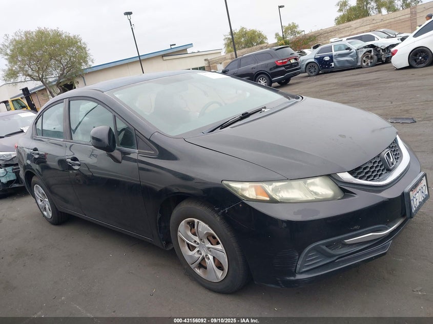 2013 Honda Civic Lx VIN: 19XFB2F58DE281223 Lot: 43156092
