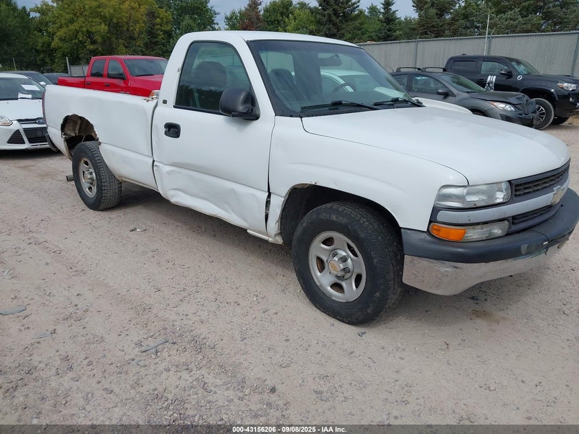 2000 Chevrolet Silverado 1500 white truck gasoline 1GCEC14W8YZ321924 photo #1