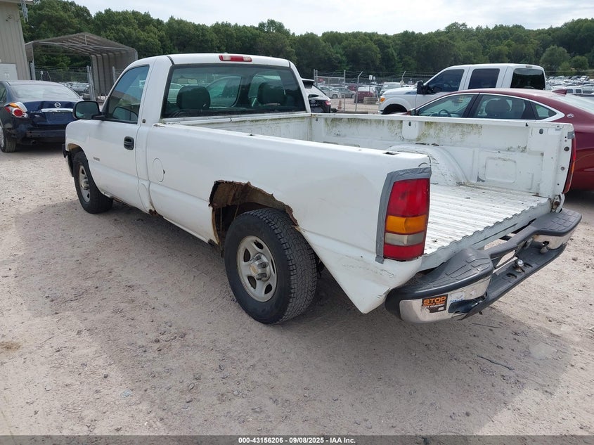 2000 Chevrolet Silverado 1500 white truck gasoline 1GCEC14W8YZ321924 photo #4