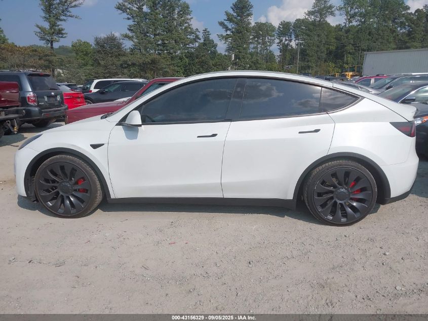 2023 Tesla Model Y Performance Dual Motor All-Wheel Drive VIN: 7SAYGDEF3PF804018 Lot: 43156329