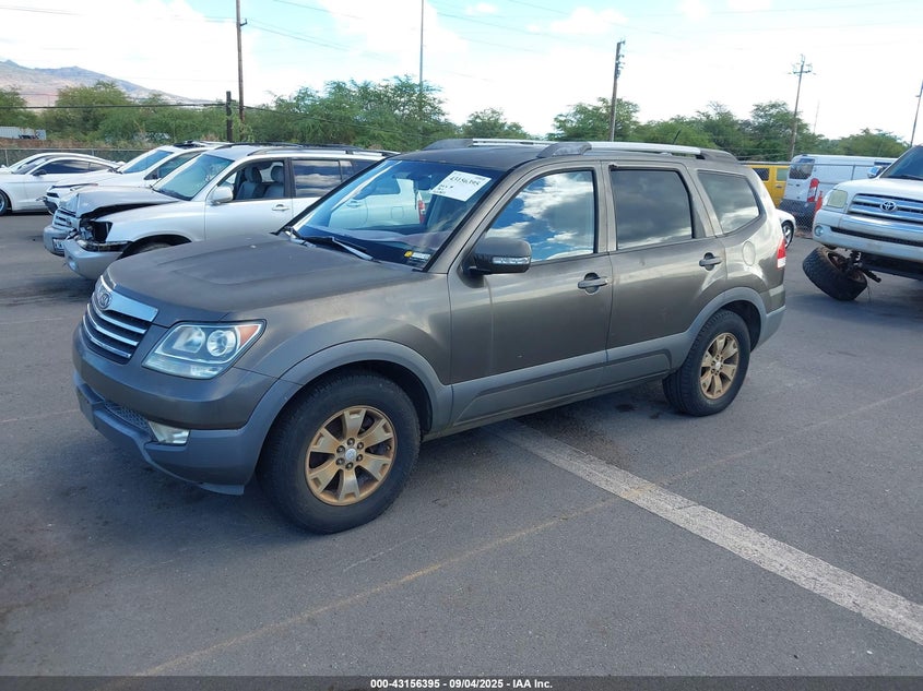 2009 Kia Borrego Ex V6 grey other gasoline KNDJJ741395019154 photo #3