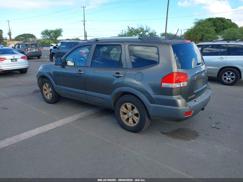 2009 Kia Borrego Ex V6 grey other gasoline KNDJJ741395019154 photo #4
