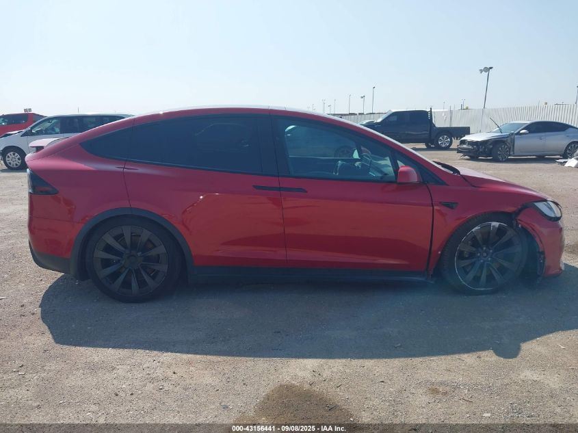 2023 Tesla Model X Plaid Tri Motor All-Wheel Drive VIN: 7SAXCBE64PF380036 Lot: 43156441