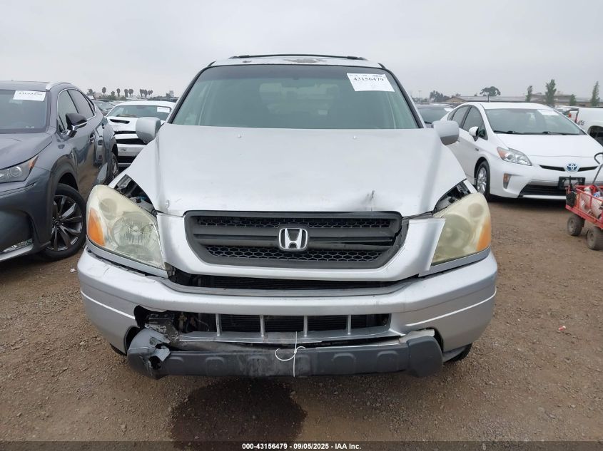 2005 Honda Pilot Ex-L VIN: 5FNYF18535B048723 Lot: 43156479