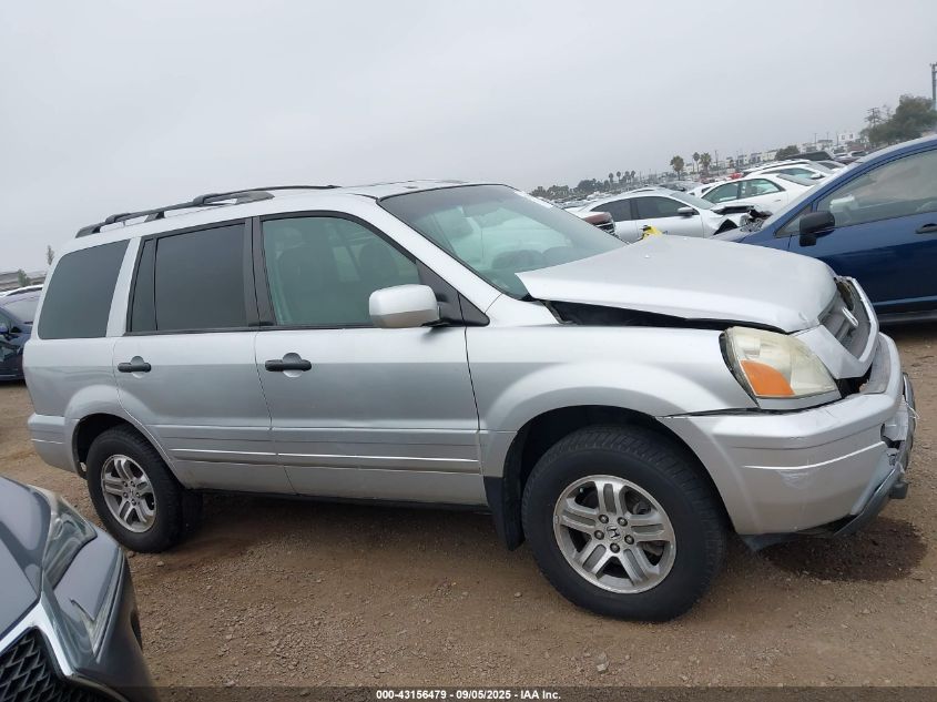 2005 Honda Pilot Ex-L VIN: 5FNYF18535B048723 Lot: 43156479