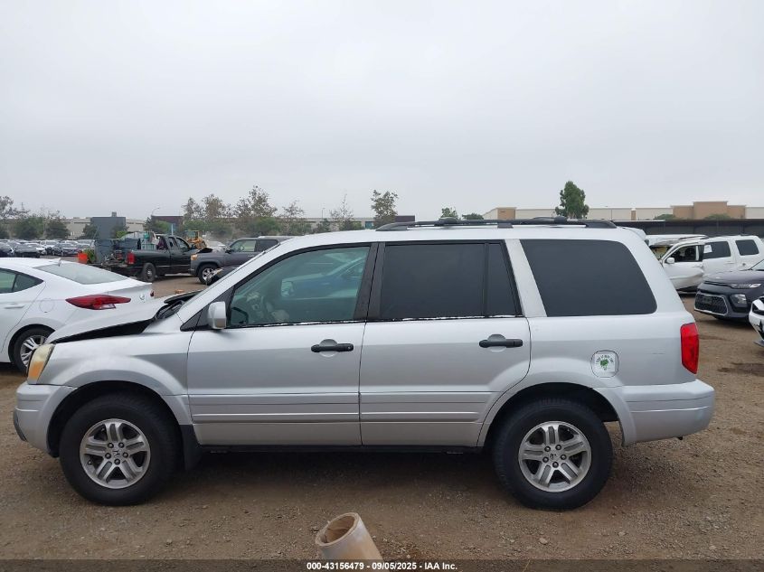 2005 Honda Pilot Ex-L VIN: 5FNYF18535B048723 Lot: 43156479