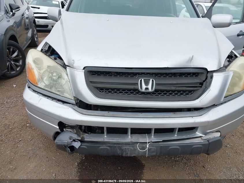 2005 Honda Pilot Ex-L VIN: 5FNYF18535B048723 Lot: 43156479