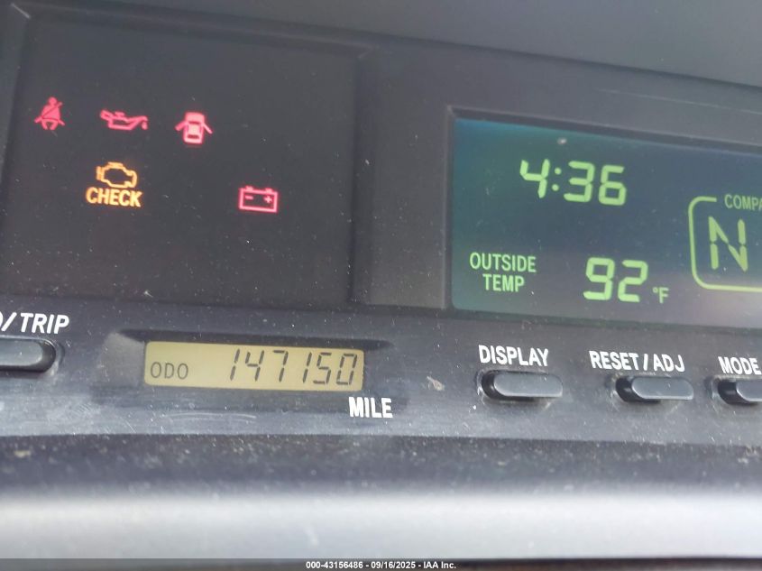 2003 Toyota Avalon Xls VIN: 4T1BF28B33U303646 Lot: 43156486