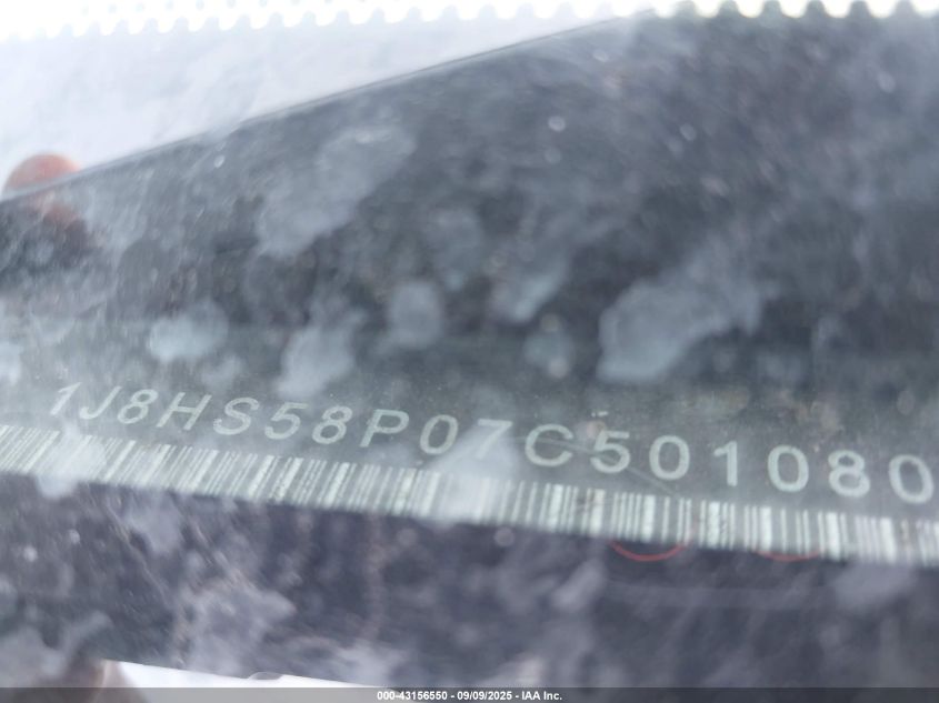 2007 Jeep Grand Cherokee Limited VIN: 1J8HS58P07C501080 Lot: 43156550