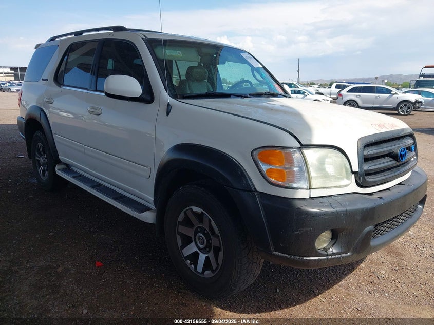 2001 Toyota Sequoia Limited V8 white other gasoline 5TDZT38A61S054835 photo #1