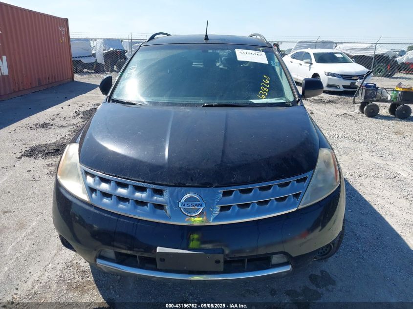 2007 Nissan Murano S VIN: JN8AZ08WX7W638268 Lot: 43156762