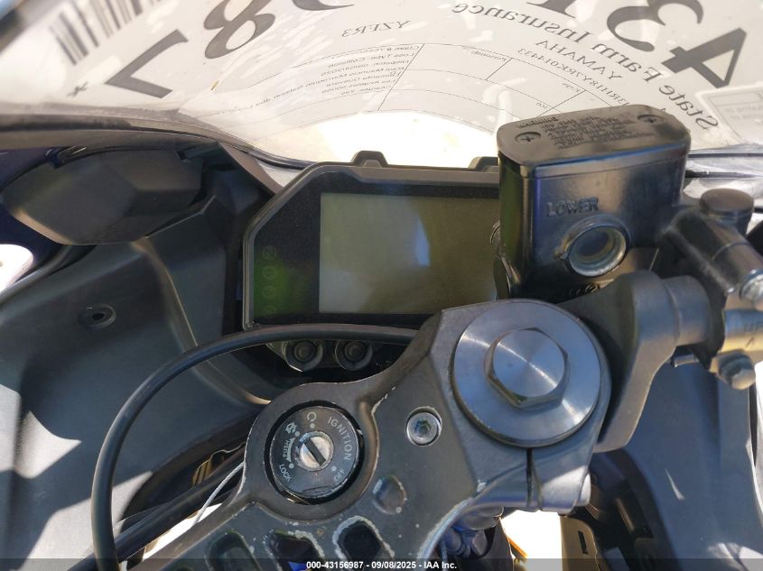2024 Yamaha Yzfr3 A VIN: MH3RH18Y7RK014433 Lot: 43156987