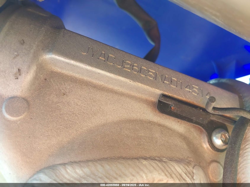 2022 Yamaha Yz450 F VIN: JYACJ26C5NA014514 Lot: 43157050